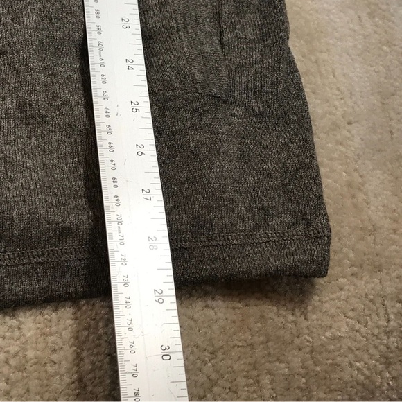 AllSaints Sweater Mens Large Pullover Button Front Alpha Hoody Gray Pocket - Picture 8 of 8